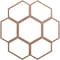 Ekena Millwork Florin Wood Fretwork Pierced Ceiling Medallion, Wood (Paint Grade), 26"OD x 9 1/8"ID x 3/8"T CMWP26X26X0375FOMF - alternate 1